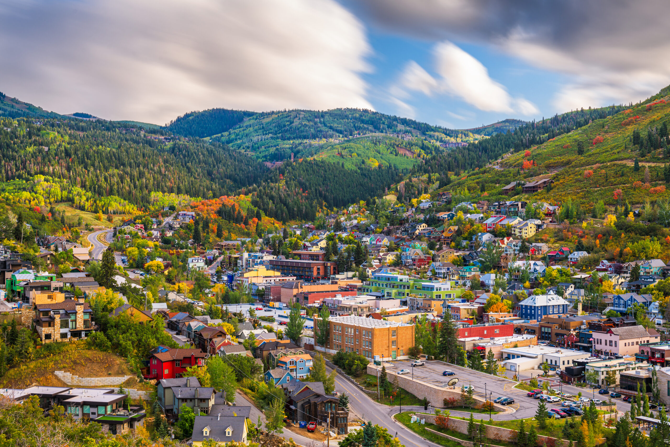 Park City, Utah at golden hour